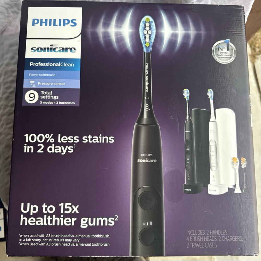 Philips Sonicare ProfessionalClean Toothbrush - Black and White - Picture 6 of 7
